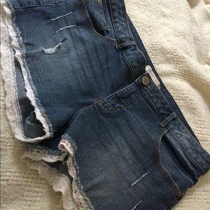 Embroidered Shorty Shorts